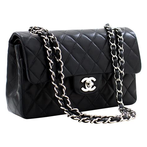 black chanel model|chanel black bag with chain.